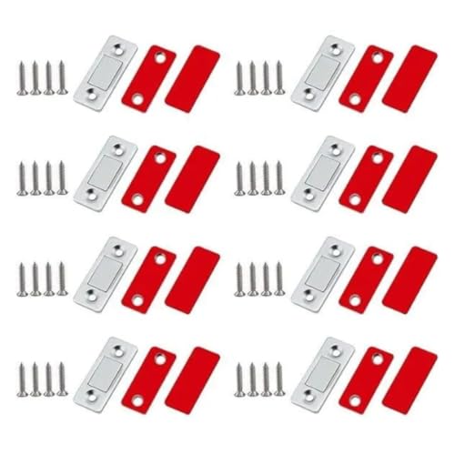 Magnetische Türverschlüsse, Magnetschnäpper, Ultra Dünn Türmagnete für Möbel, Stark Tür Magnet, Magnetverschluss Schrank, Schrankmagnete, Türmagnet, Magnete für Schranktüren (8 Stück) | MAGTOGETO von VIGOEXPRESS