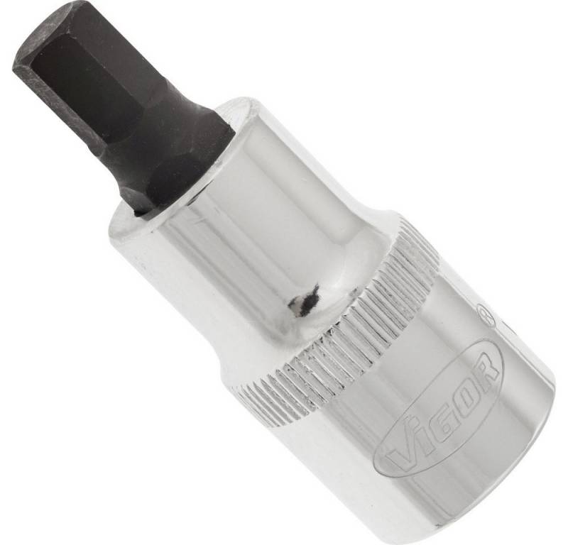 VIGOR Steckschlüssel Vigor V2102 Innen-Sechskant Steckschlüssel-Bit-Einsatz 6 mm 1/2" von VIGOR