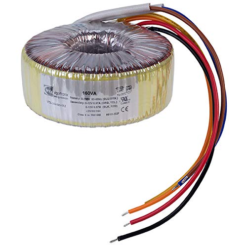 160 VA Toroidal Trafo 0-230 V: 2 x 12 V von VIGORTRONIX