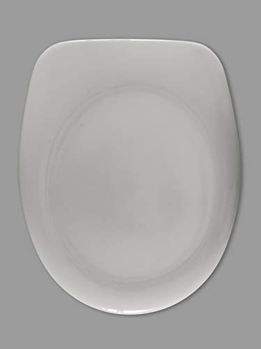 WC-Sitz von Vigour | Modell: clivia | Edelstahlscharniere | für Stand-WCs | Farbe: (manhattan) von VIGOUR GmbH