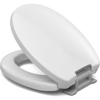 Clivia Plus WC-Sitz mit Erhöhung + 5 cm mit Absenkautomatik Scharnierwelle & Winkelpuffer, weiß - Vigour von VIGOUR