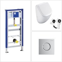 Derby Urinal spülrandlos mit SoftClose Deckel und Geberit Zubehör, chrom - Vigour Derby Urinal spülrandlos mit SoftClose Deckel und Geberit Zubehör, chrom - Vigour von VIGOUR