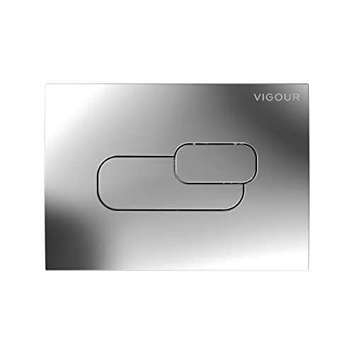 VIGOUR Betätigungsplatte AI 2 verchromt f.2-Mengen-Spültechnik V1AI2CH von VIGOUR