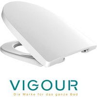 VIGOUR DERBY WC-Sitz rund mit TakeOff und SoftClose Funktion, weiß von VIGOUR