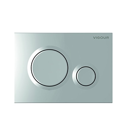 Vigour VIS Betätigungsplatte DON Drückerplatte für WC Vorwandelement Conel (verchromt) von VIGOUR