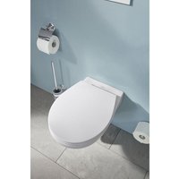 Vigour - one Wand-WC rund spülrandlos mit SoftClose WC-Sitz, weiß von VIGOUR