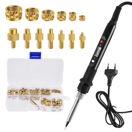 Gewindeeinsatz Lötkolben Set, 80W Eeinschmelzgewinde 3d druck für Gewindeeinsätz Einschmelzmuttern M2 M3 M4 M5 M6 M8 Kompatibel 3D Drucker Zubehör Gewindeeinsatz Lötkolben Set, 80W Eeinschmelzgewinde 3d druck für Gewindeeinsätz Einschmelzmuttern M2 M3 M4 M5 M6 M8 Kompatibel 3D Drucker Zubehör von VIHBRAI
