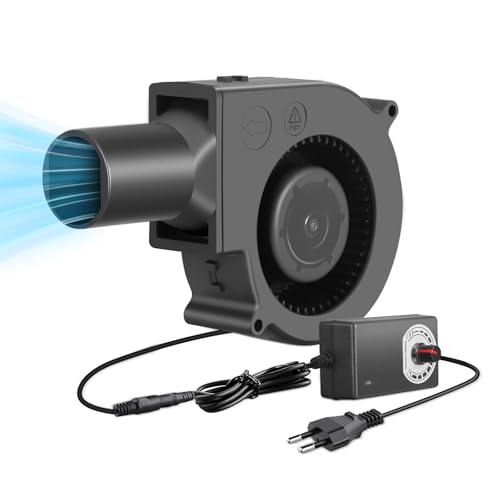 Radiallüfter Turbine Luftgebläse Lüfter 12 V 120 mm einstellbarer Radialventilator Turbinengebläse Radial-Turbolüfter mit Drehzahlregelung Gebläse für Heizgeräte Grill BBQ Picknick Radiallüfter Turbine Luftgebläse Lüfter 12 V 120 mm einstellbarer Radialventilator Turbinengebläse Radial-Turbolüfter mit Drehzahlregelung Gebläse für Heizgeräte Grill BBQ Picknick von VIHBRAI