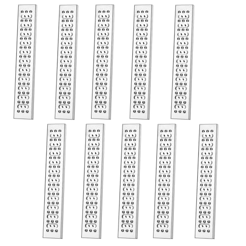 VIIGUIY Entwässerungsrinne Versteckter Edelstahl-Abflussrinnenrost, Extra Schmales Entwässerungsgitter, Abnehmbarer Deckel für Abwasserabfluss Außen/Innen(10pcs,58x10x2.5cm (22.8x3.9x1)) von VIIGUIY