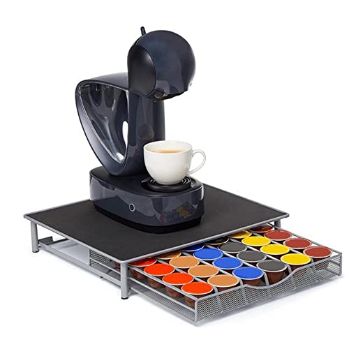 VIIROUD Küchen-Organizer für Kapseln, Kaffeekapselhalter, kompatibel mit Kapseln, Nescafé Dolce Gusto, 36 Stück, grau, 39 x 35 x 7,5 cm VIIROUD Küchen-Organizer für Kapseln, Kaffeekapselhalter, kompatibel mit Kapseln, Nescafé Dolce Gusto, 36 Stück, grau, 39 x 35 x 7,5 cm von VIIROUD