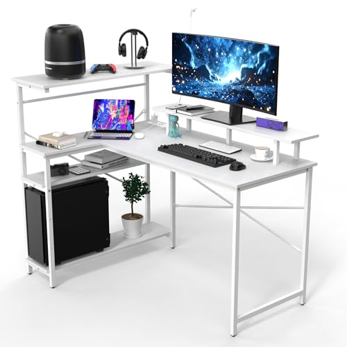 VIIROUD Tisch, Arbeitsplatz, für Büro, Schlafzimmer, Industriestil, Metallrahmen, 100 x 55 x 75 cm, Weiß VIIROUD Tisch, Arbeitsplatz, für Büro, Schlafzimmer, Industriestil, Metallrahmen, 100 x 55 x 75 cm, Weiß von VIIROUD