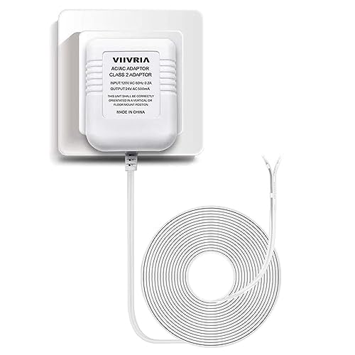 Hogdseirrs 24 Volt Transformator, C-Draht-Adapter Thermostat, kompatibel mit Allen Versionen von Ring-Türklingel und Thermostat für Nest Ecobee, Sensi und Honeywell, 84 cm langes Kabel 24 V Trafo von VIIVRIA