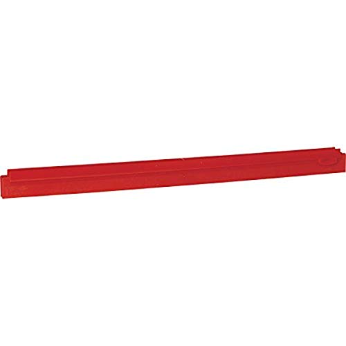 Vikan 77344 Rubber Double Hygienic Squeegee Blade, 24", Red von Vikan