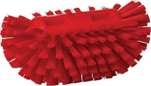 Vikan 70374 Polyester Bristle Hand-Held Tank Brush, 8", Red von Vikan