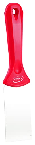 Vikan - Hygiene - Handschaber - Mit Edelstahlklinge - Rot - Schmal von Vikan