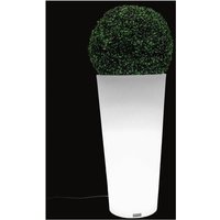 Blumentopf mit LED-Beleuchtung 80 cm hoch – Weiß von VIKING CHOICE