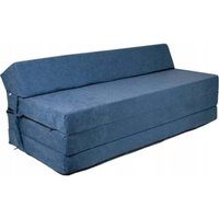 Faltbare Matratze mit Kissen – waschbarer Bezug – 200 cm x 120 cm x 10 cm – Marineblau von VIKING CHOICE