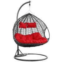 Hängesessel - 2 Personen - Grau - mit Gestell - bis 150 kg Hängesessel - 2 Personen - Grau - mit Gestell - bis 150 kg von VIKING CHOICE