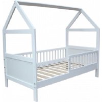 Hausbett - Kinderbett - Kleinkinderbett - 140 x 70cm - Kiefernholz massiv von VIKING CHOICE