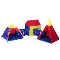 Kinderzelt-Set 5-in1 – inklusive Tunnel – Spielzelt von VIKING CHOICE