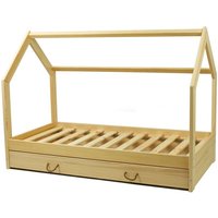 Viking Choice - Massivholz Kinderbett - Skandinavischer Stil - Hausbett - 160x80cm - Holz von VIKING CHOICE