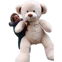 Riesiger großer Teddybär, weiches Kuscheltier, 75 x 85 cm – Beige und Braun von VIKING CHOICE