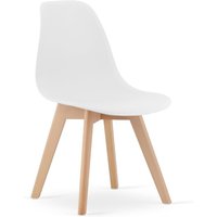 Viking Choice - Esszimmerstuhl kito - 46x50x80cm - Beine aus Buche - weiß Viking Choice - Esszimmerstuhl kito - 46x50x80cm - Beine aus Buche - weiß von VIKING CHOICE