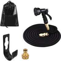 Flexibler Gartenschlauch - 10-30 Meter - mit Spritzpistole - schwarz Flexibler Gartenschlauch - 10-30 Meter - mit Spritzpistole - schwarz von VIKING CHOICE