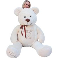 Großer Teddybär - Ich liebe dich - Weich - Creme von VIKING CHOICE