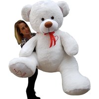 Viking Choice - Großer weißer Teddybär mit aufgesticktem i Love You-Text, 160 cm von VIKING CHOICE