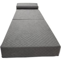 Viking Choice - Luxus-Gästematratze mit Kopfkissen – grau – Campingmatratze – Sofa – faltbar – 200 x 70 x 15 cm von VIKING CHOICE