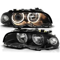 Scheinwerfer Dual Halo Felgen bmw E46 04 99-08 01 coupe cabrio angel eyes schwarz von VIKING CHOICE