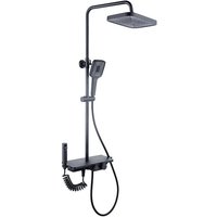 Viking Choice - Regenbrause-Set – 30 cm – schwarz – Thermostathahn, Handbrause und Brause Viking Choice - Regenbrause-Set – 30 cm – schwarz – Thermostathahn, Handbrause und Brause von VIKING CHOICE