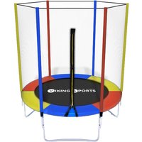 Viking Sports - Trampolin – 183 cm – mit Sicherheitsnetz – Regenbogen von VIKING SPORTS