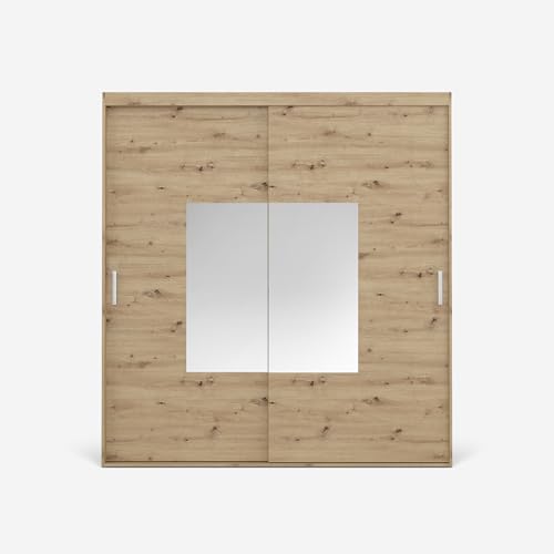 VIKK - Kleiderschrank Schiebeschrank, Schrank Alta - Wohnzimmer, Flur, Schlafzimmer - Garderobenschrank mit Spiegel - Schiebetürsystem, robuste Konstruktion VIKK - Kleiderschrank Schiebeschrank, Schrank Alta - Wohnzimmer, Flur, Schlafzimmer - Garderobenschrank mit Spiegel - Schiebetürsystem, robuste Konstruktion von VIKK
