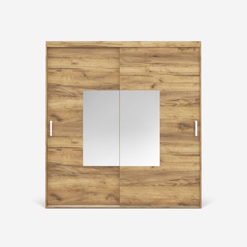 VIKK - Kleiderschrank Schiebeschrank, Schrank Alta - Wohnzimmer, Flur, Schlafzimmer - Garderobenschrank mit Spiegel - Schiebetürsystem, robuste Konstruktion VIKK - Kleiderschrank Schiebeschrank, Schrank Alta - Wohnzimmer, Flur, Schlafzimmer - Garderobenschrank mit Spiegel - Schiebetürsystem, robuste Konstruktion von VIKK