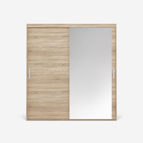 VIKK - Kleiderschrank Schiebeschrank, Schrank Fjell - Wohnzimmer, Flur, Schlafzimmer - Garderobenschrank mit Spiegel - Schiebetürsystem, robuste Konstruktion VIKK - Kleiderschrank Schiebeschrank, Schrank Fjell - Wohnzimmer, Flur, Schlafzimmer - Garderobenschrank mit Spiegel - Schiebetürsystem, robuste Konstruktion von VIKK
