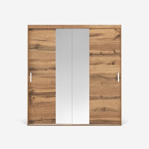 VIKK - Kleiderschrank Schiebeschrank, Schrank Rygge - Wohnzimmer, Flur, Schlafzimmer - Garderobenschrank mit Spiegel - Schiebetürsystem, robuste Konstruktion VIKK - Kleiderschrank Schiebeschrank, Schrank Rygge - Wohnzimmer, Flur, Schlafzimmer - Garderobenschrank mit Spiegel - Schiebetürsystem, robuste Konstruktion von VIKK