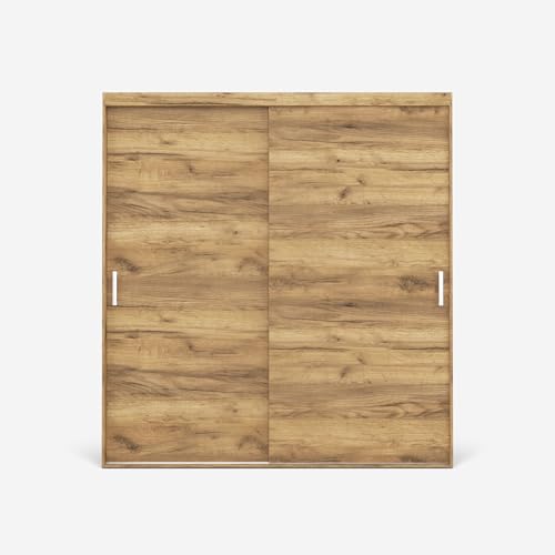 VIKK - Kleiderschrank Schiebeschrank, Schrank Skei - Wohnzimmer, Flur, Schlafzimmer - Garderobenschrank mit viel Stauraum - Schiebetürsystem, robuste Konstruktion VIKK - Kleiderschrank Schiebeschrank, Schrank Skei - Wohnzimmer, Flur, Schlafzimmer - Garderobenschrank mit viel Stauraum - Schiebetürsystem, robuste Konstruktion von VIKK