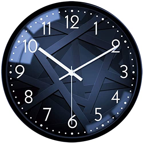 VIKMARI Glas wanduhr Art Hanging Uhren stille Nicht-Ticking qualität Quarz-batteriebetriebene wanduhren 12 Inch arabische ziffern Uhr von VIKMARI