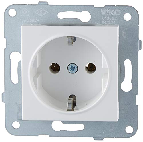 DIFA Pack 3790967008 VİKO Karre-Meridian weiß Kugelsteckdose Mechanismus Steckdosen, Unspezifisch von Viko