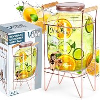 Lemonade jar with lid faucet and stand - perfect for parties von VILDE