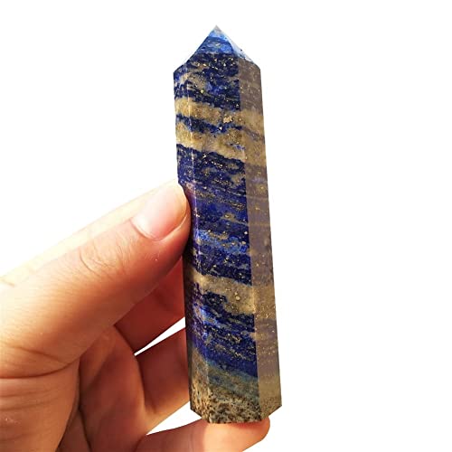 VILFO Natürlicher Lapislazuli-Punkt-Kristallsteinturm for Heimdekoration QINTINYIN DAICHJAGYIN (Size : 8-9cm) von VILFO