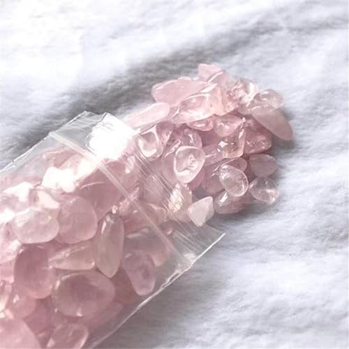 VILFO Natural Magic 100 g Entmagnetisierungsstein, Mineralien for Aquarien, natürlicher Kristallkies, dekorative Steine DAICHJAGYIN (Color : Rose Quartz, Size : 5-7mm) von VILFO