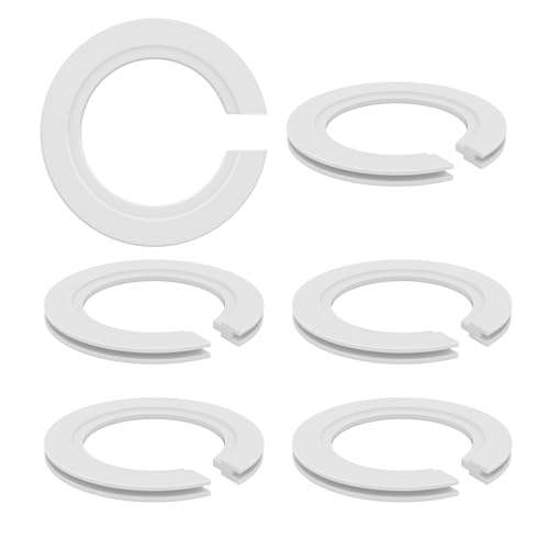 6 Stück Lampenschirm Reduzierung E27 auf E14, 42mm auf 29mm Kunststoff Lampenschirm Ring Konverter, Lampenschirm Adapter E27 auf E14 zu Unterstützen Lampenschirm mit Duplex Ring Fitting von VILHTL