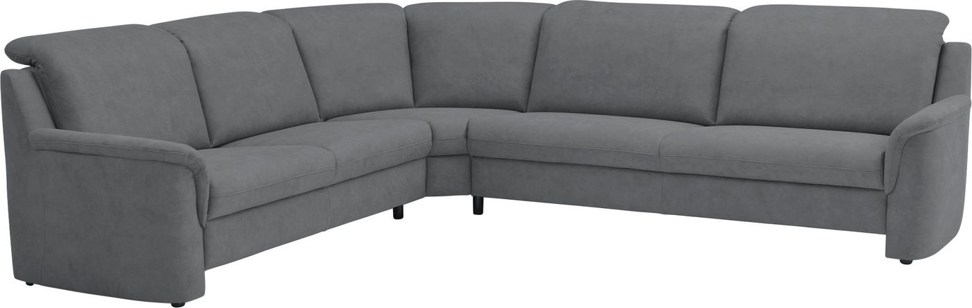 VILLA BECK Ecksofa Garda L-Form, 4 Teile, inklusive Kopfteilverstellung, Stellmaß 277x245cm von VILLA BECK