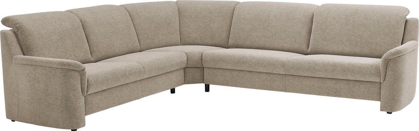 VILLA BECK Ecksofa Garda, 4 Teile, inklusive Kopfteilverstellung, Stellmaß 277x245cm von VILLA BECK