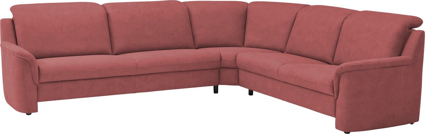 VILLA BECK Ecksofa Garda L-Form, 4 Teile, inklusive Kopfteilverstellung, Stellmaß 277x245cm von VILLA BECK