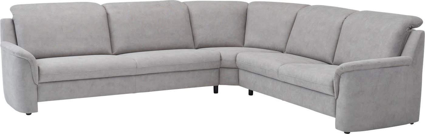 VILLA BECK Ecksofa Garda L-Form, 4 Teile, inklusive Kopfteilverstellung, Stellmaß 277x245cm von VILLA BECK