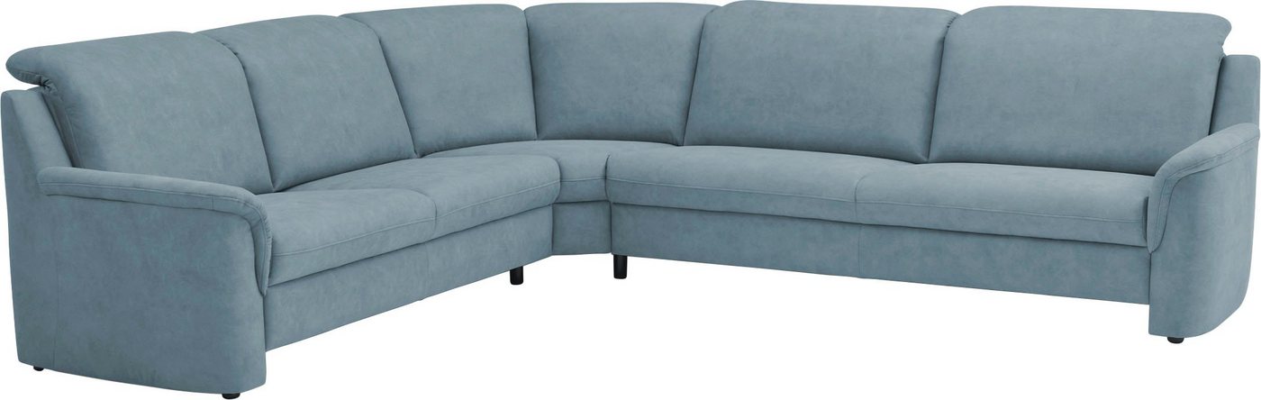 VILLA BECK Ecksofa Garda, 4 Teile, inklusive Kopfteilverstellung, Stellmaß 277x245cm von VILLA BECK